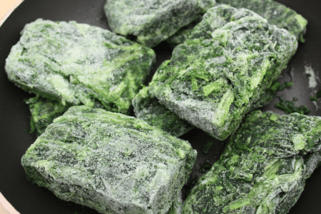How to thaw frozen spinach