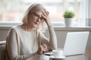 A frustrated woman wishing she had a resource like The Deep Freeze available.